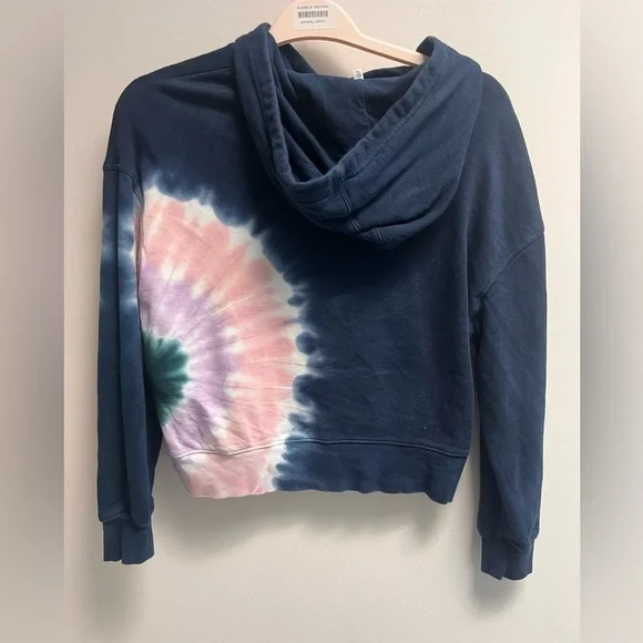 WILDFOX Women’s Navy Tie-Dye Hoodie - Size Small - Picture 5 of 8